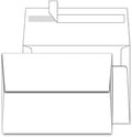 A7 Printable White Envelopes 5x7 100 Pack Quick Self Seal, by AZAZA
