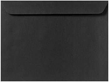 LUXPaper 9 x 12 Booklet Envelopes | Black Linen | 80lb. Text | 1, 000 Qty by LUXPaper