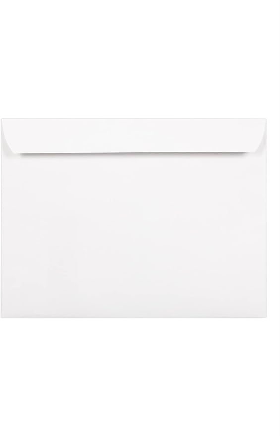 LUXPaper 9 x 12 Booklet Window Envelopes | Bright White | 28lb. Text | 500 Qty - Image 2