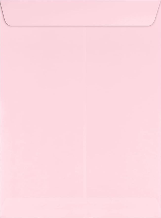 LUXPaper 9 x 12 Open End Envelopes | Peel & Press | Candy Pink | 80lb. Text | 1 - Image 2