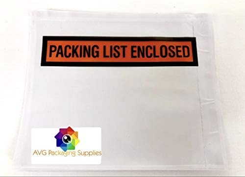 Packing List Enclosed Pouches – Clear Adhesive Envelope Bag - Image 6