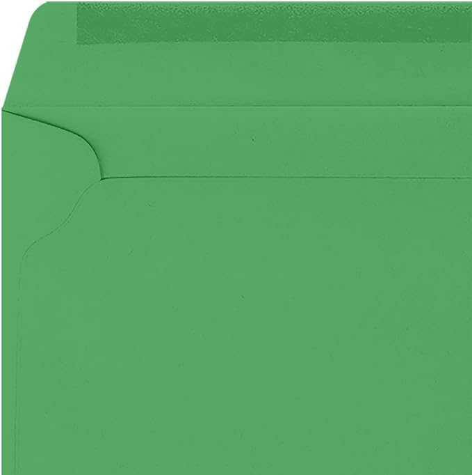 LUXPaper 9 x 12 Booklet Envelopes | Holiday Green | 80lb. Text | 500 Qty - Image 3