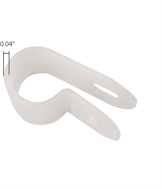 Cable Clamp R-Type Cable Clip Wire Clamp 5/16" Nylon Screw Mounting Cord - Image 4