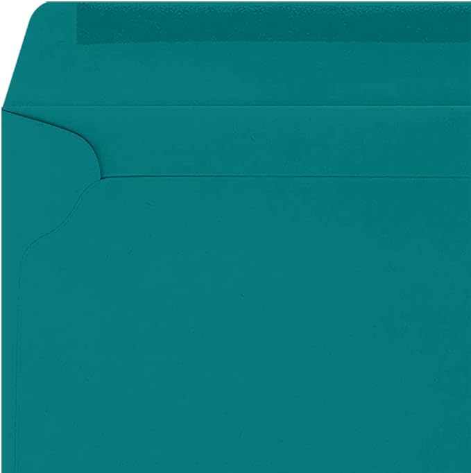 LUXPaper 9 x 12 Booklet Envelopes | Teal | 80lb. Text | 1, 000 Qty - Image 4