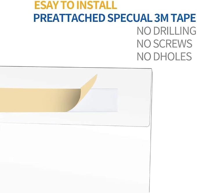 Acrylic Sign Holder 11 x 17 inches Vertical Wall Mount Sign Holders Clear - Image 3