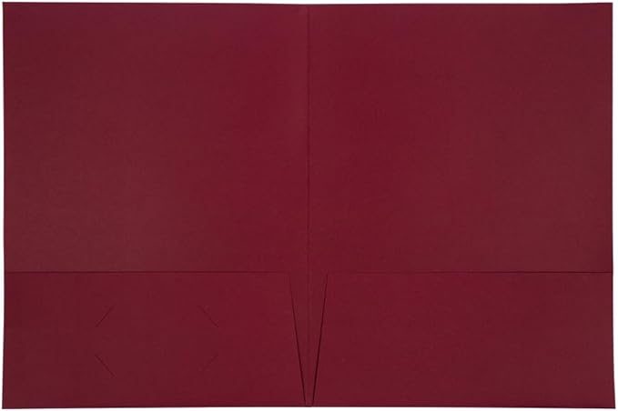 JAM PAPER Two Pocket Textured Linen Presentation Folders - Image 2