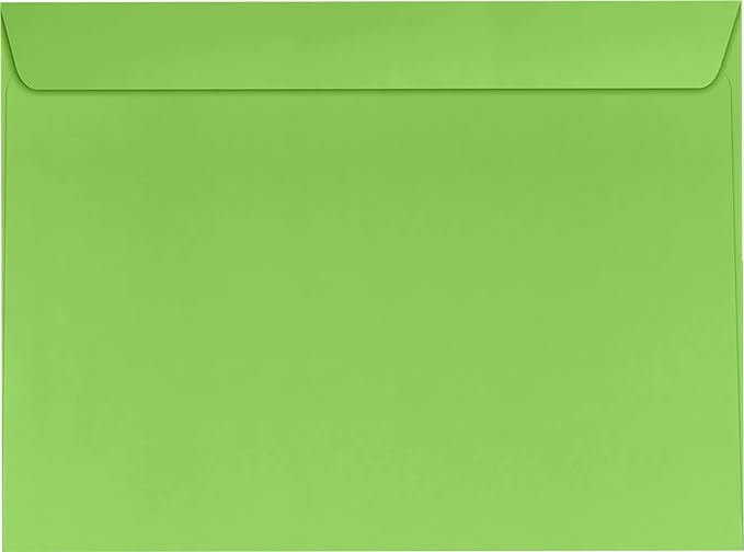 LUXPaper 9 x 12 Booklet Envelopes | Limelight Green | 80lb. Text | 250 Qty by LUXPaper
