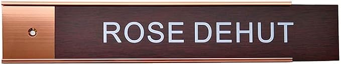 2" x 10" Nameplate Holder Wall or Door 2 Pack - Image 2