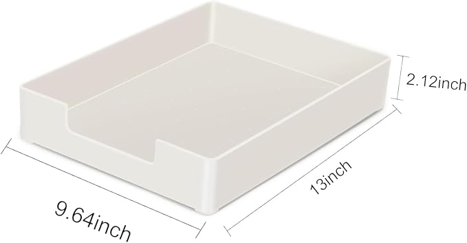 Letter-Size Tray, Desk Drawer Organizer, A4 Plastic Paper Tray, Plastic Paper - Image 3