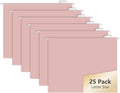 25pcs MagDurnus Pink Hanging File Folders, Pastel Color Design, Letter Size by MagDurnus