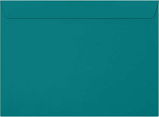 LUXPaper 9 x 12 Booklet Envelopes | Teal | 80lb. Text | 250 Qty by LUXPaper