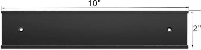 5Pack 2“ × 10” Aluminum Nameplate Holder - Image 3