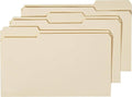 Staples 3‑Tab File Folder, Legal Size, Durable Paper Stock, 5‑Box Carton by Staples