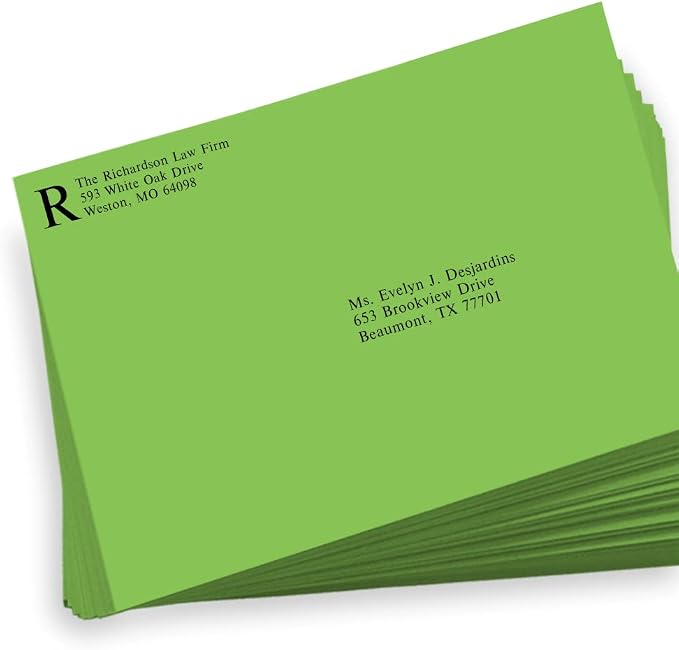 LUXPaper 9 x 12 Booklet Envelopes | Limelight Green | 80lb. Text | 250 Qty - Image 5