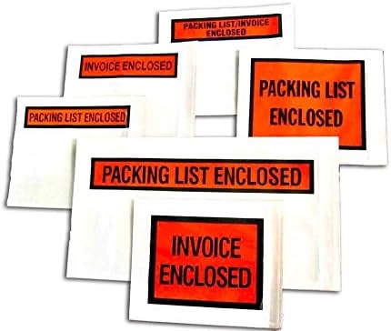 Packing List Enclosed Pouches – Clear Adhesive Envelope Bag - Image 7