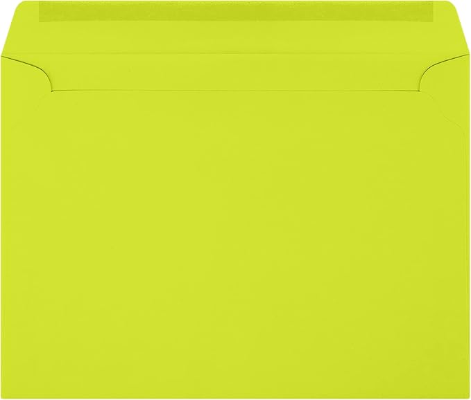 LUXPaper 9 x 12 Booklet Envelopes | Wasabi Green | 80lb. Text | 250 Qty - Image 2