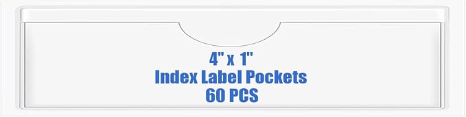 Origin-Joy 60 PCS Self Adhesive Index Card Pockets by Origin-Joy