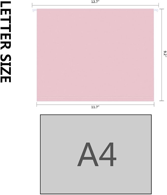 MagDurnus Hanging File Folders, Pastel Color Design, Letter Size - Image 3