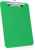 Green Clipboard with Pen Holder, Plastic Clipboard Standard Letter A4 Size by TFDLCGzm