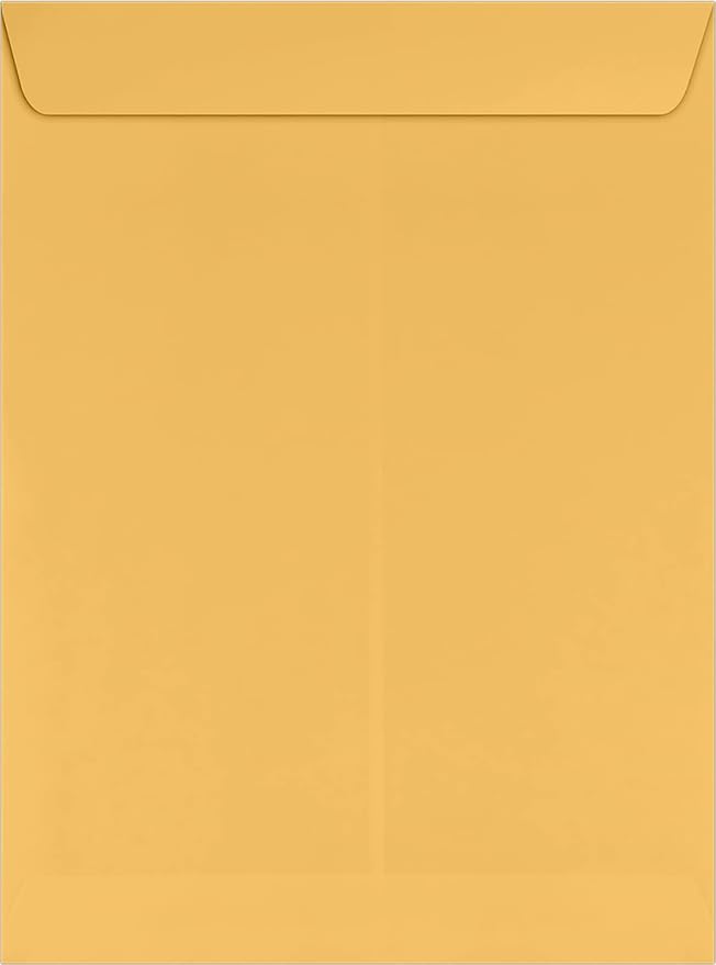 LUXPaper 9 x 12 Open End Envelopes | Peel & Press | Brown Kraft | 28lb. Text | - Image 2
