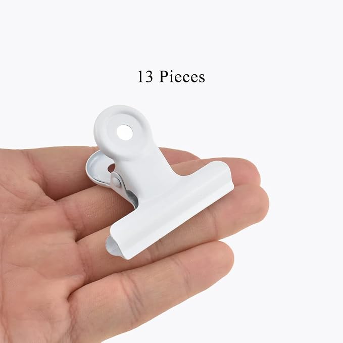 HAHIYO 2inch White Bulldog Clips Metal File Hinge Binder Clips Clamps Save - Image 6