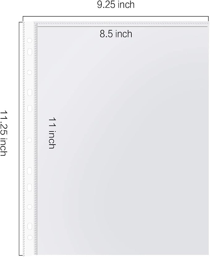 Sheet Protectors, PANDRI 900 Pack Clear Heavy Duty Plastic Page Protectors - Image 2