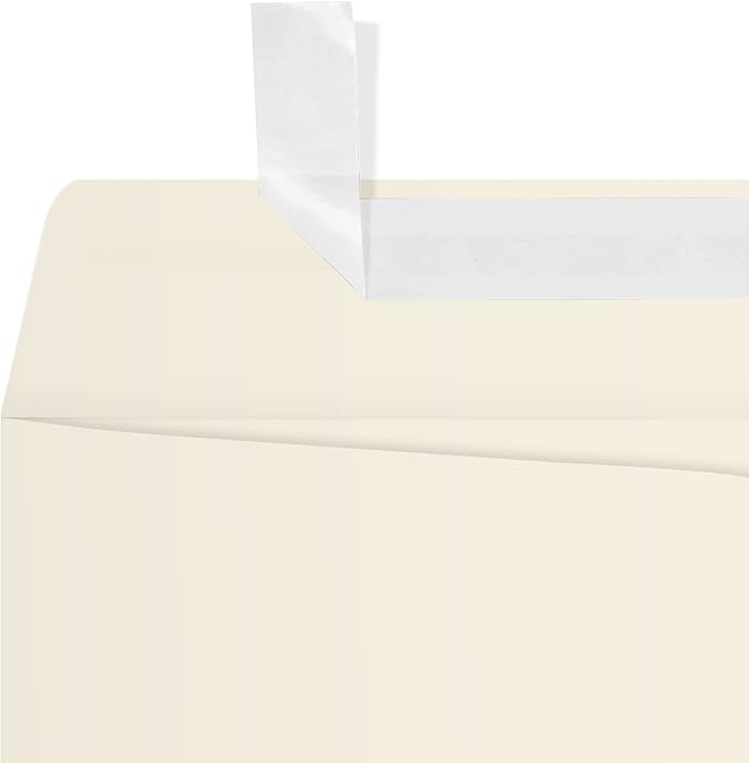 LUXPaper 9 x 12 Open End Envelopes | Peel & Press | Natural | 70lb. Text | 500 - Image 4