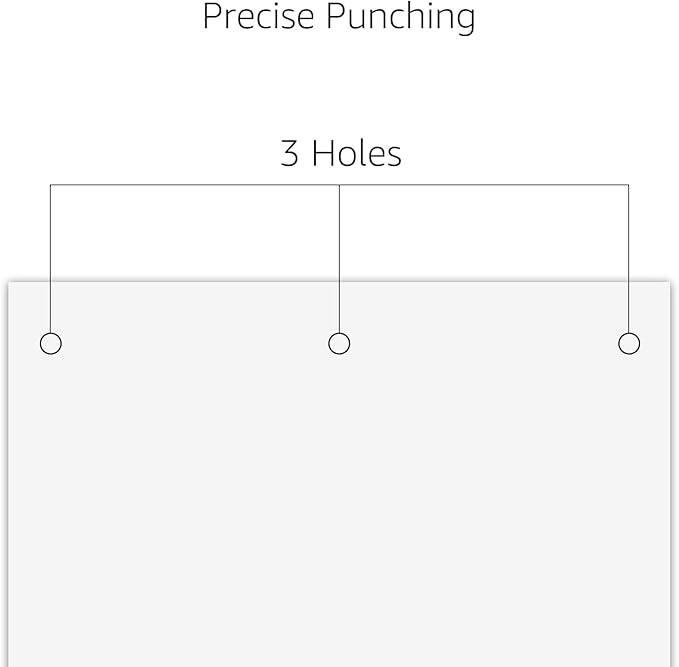 Amazon Basics 3 Hole Punch, 10 Sheet Capacity, Easy-Clean Tray - Image 3