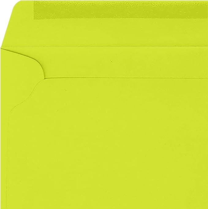 LUXPaper 9 x 12 Booklet Envelopes | Wasabi Green | 80lb. Text | 50 Qty - Image 4