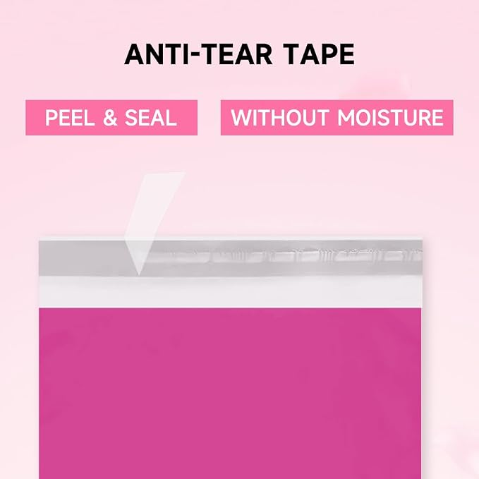 Pink Poly Mailers 24x24 Inch, 50 Pack | Self-seal shipping bags - Image 4