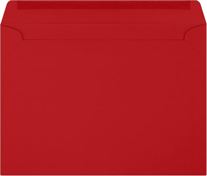 LUXPaper 9 x 12 Booklet Envelopes | Holiday Red | 60lb. Text | 1, 000 Qty - Image 2