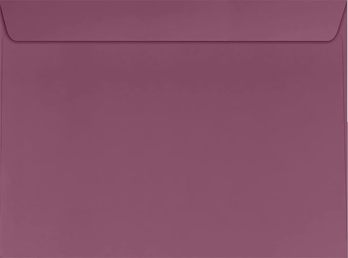LUXPaper 9 x 12 Booklet Envelopes | Vintage Plum | 80lb. Text | 500 Qty by LUXPaper