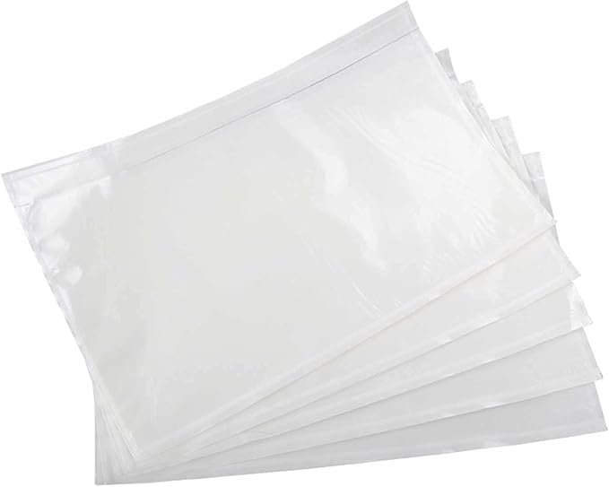 BEUYI Clear 7.5'' x 5.5'' Packing List Envelopes, Adhesive Shipping Label by BEUYIwarehouse