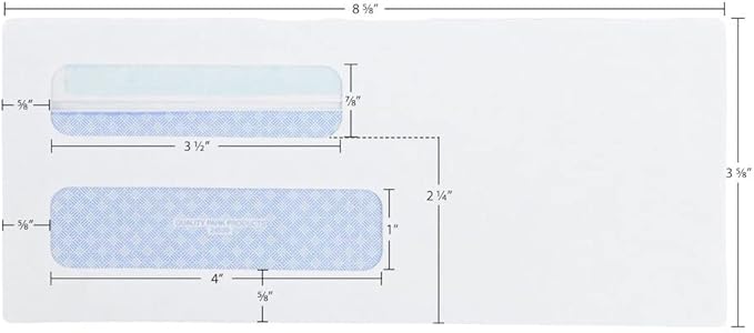 Quality Park #8 5/8 Security Envelopes, Double Window, Self Seal Envelopes - Image 7