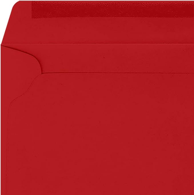 LUXPaper 9 x 12 Booklet Envelopes | Holiday Red | 60lb. Text | 50 Qty - Image 4