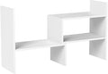 Sorfity Expandable Wood Desktop Bookshelf Desktop Organizer Office Storage Rack by Sorfity