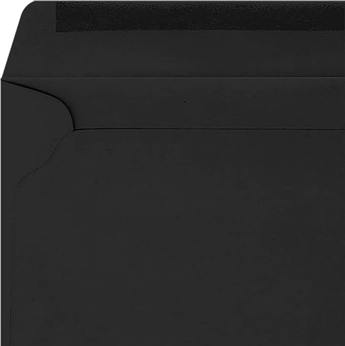 LUXPaper 9 x 12 Booklet Envelopes | Midnight Black | 80lb. Text | 50 Qty - Image 4