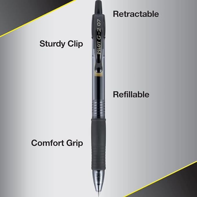 Pilot G2 Premium Refillable and Retractable Gel Ink Pens Fine Point, - Image 5