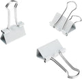 HAHIYO Binder Clips Paper Clamps Spring Steel Sturdy 0.98 inches Width 0.31 by HAHIYO