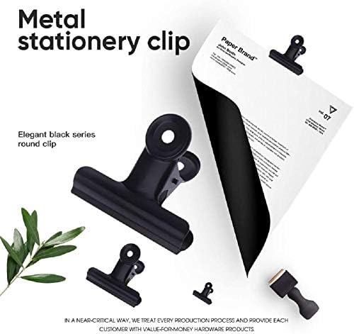 Bulldog Clips with Hole for Push-pin, Paper File Clips with Strong Spring - Image 9