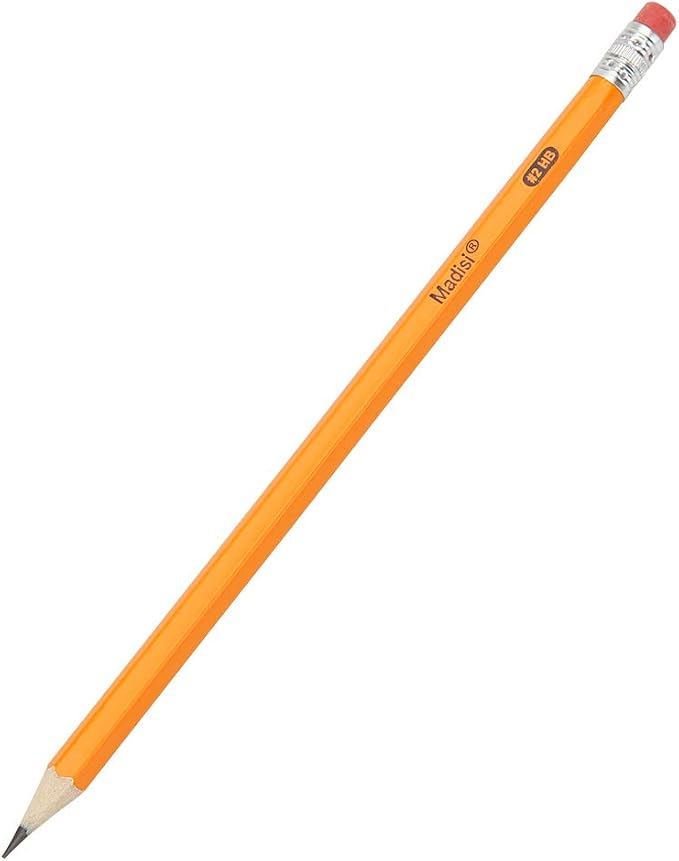 Madisi Wood-Cased #2 HB Pencils, Pre-sharpened, 16 Packs of 12-Count, 192 - Image 3