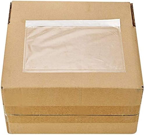 7.5" x 5.5" Clear Self-Adhesive Top Loading Packing List/Shipping Label - Image 3