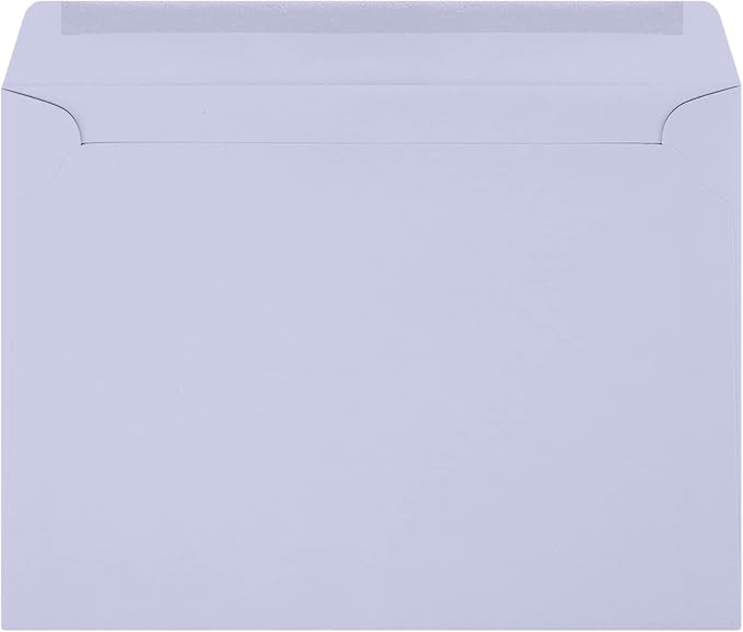 LUXPaper 9 x 12 Booklet Envelopes | Lilac Purple | 80lb. Text | 250 Qty - Image 2