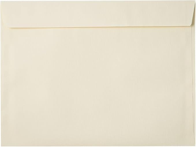 LUXPaper 9 x 12 Booklet Envelopes | Natural Linen | 80lb. Text | 250 Qty by LUXPaper