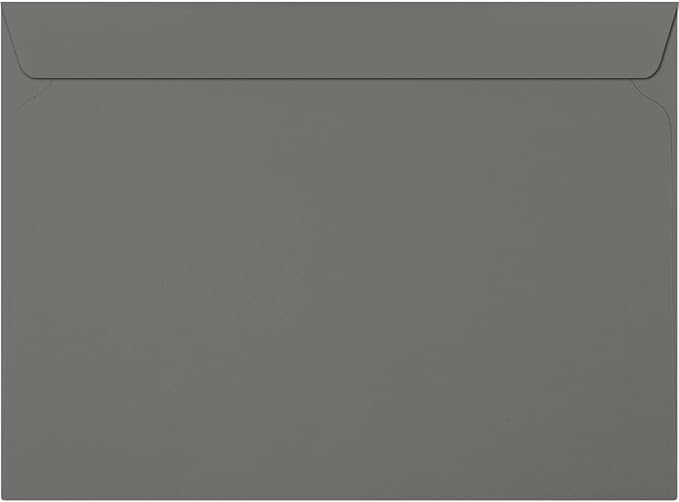 LUXPaper 9 x 12 Booklet Envelopes | Smoke Gray | 80lb. Text | 500 Qty by LUXPaper