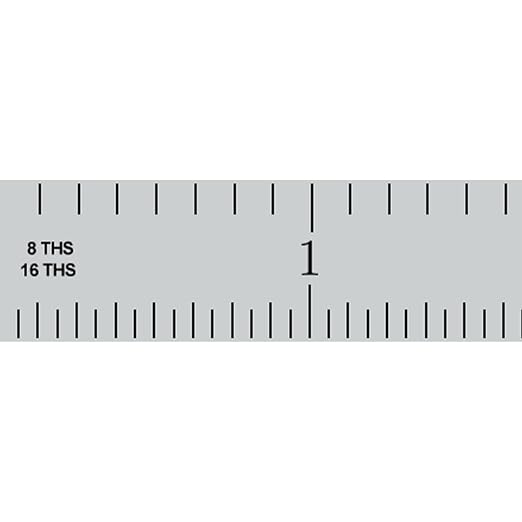 PEC Tools 12" Metal Ruler, Flexible Stainless Steel Rule, 4R Graduation - Image 4