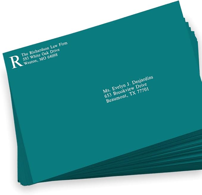 LUXPaper 9 x 12 Booklet Envelopes | Teal | 80lb. Text | 1, 000 Qty - Image 5