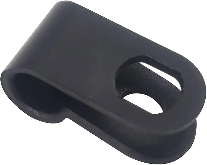 Cable Clamp R-Type Cable Clip Wire Clamp 3/16" Nylon Screw Mounting Cord - Image 5