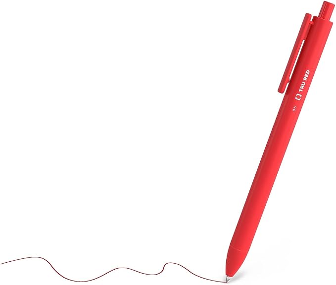 TRU RED Retractable Gel Pens, Fine Point 0.5mm, 24 Pack – Quick‑Dry Pens - Image 3
