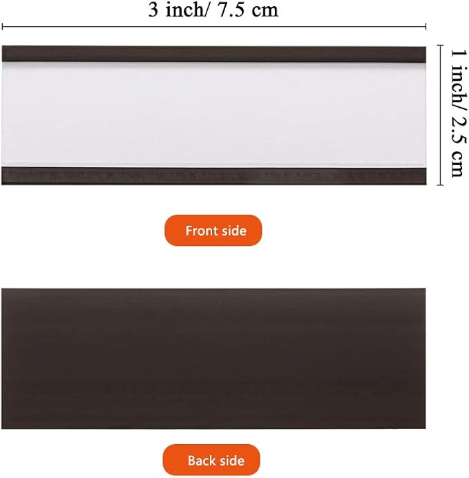 C Channel Magentic Label Holders 1x3 Inches, Magnetic Labels Shelf Label Data - Image 6